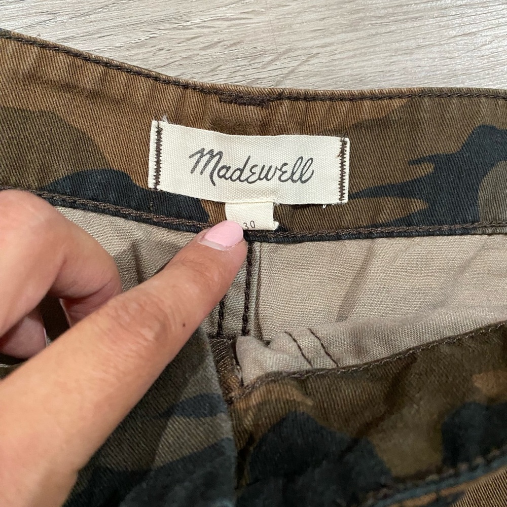 Madewell Camouflage Women's Cargo Shorts‎ Cut Off 30 - Picture 5 of 7